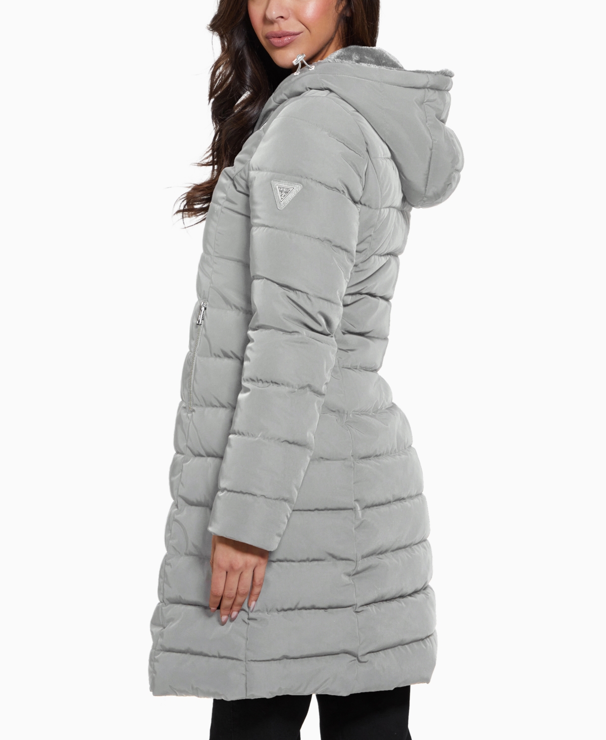 Guess Women's Faux-Fur-Lined Hooded Puffer Coat