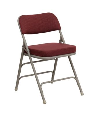 2 Pack Home & Office Portable Party Events Fabric Padded Metal Folding Chair