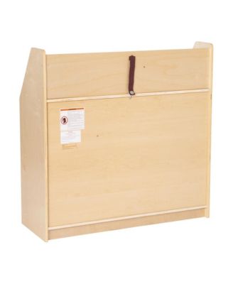 Kid'S Bookshelf Or Toy Storage Shelf For Bedroom Or Playroom In Wood Finish With Safe, Kid-Friendly Curved Edges