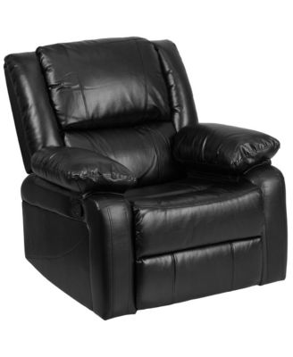 Recliner With Bustle Back And Padded Arms