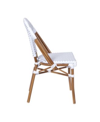 Celia Indoor/Outdoor Stacking Bistro Chair With Aluminum Frame