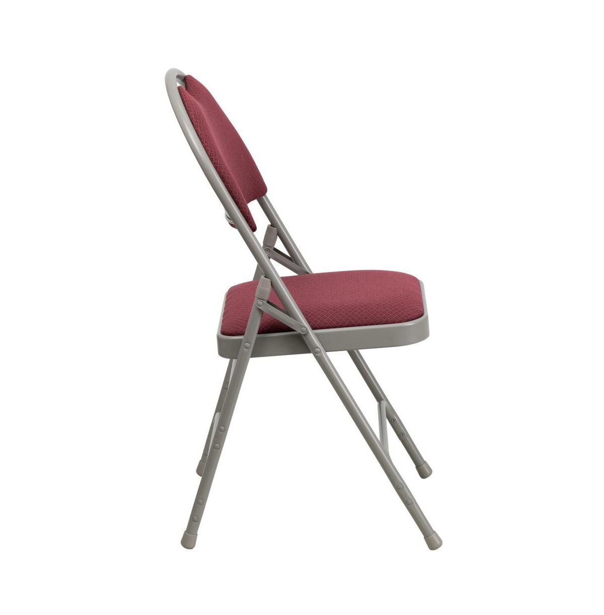 Emma+Oliver 2 Pack Home & Office Easy-Carry Party Events Padded Folding Chair -gray frame