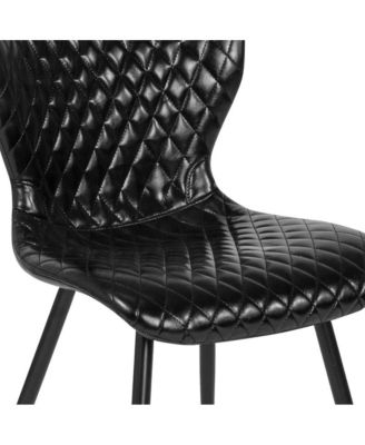 Contemporary Diamond Patterned Accent Dining Chair
