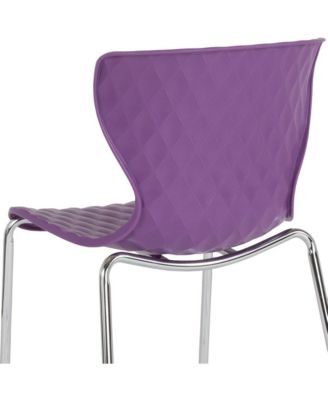 Contemporary Design Accent Dining Plastic Stack Chair