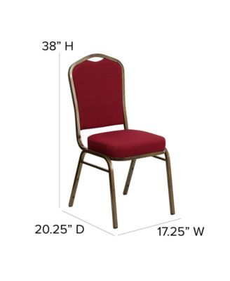 Crown Back Stacking Banquet Dining Chair