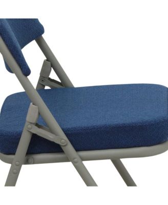 2 Pack Home & Office Portable Party Events Fabric Padded Metal Folding Chair