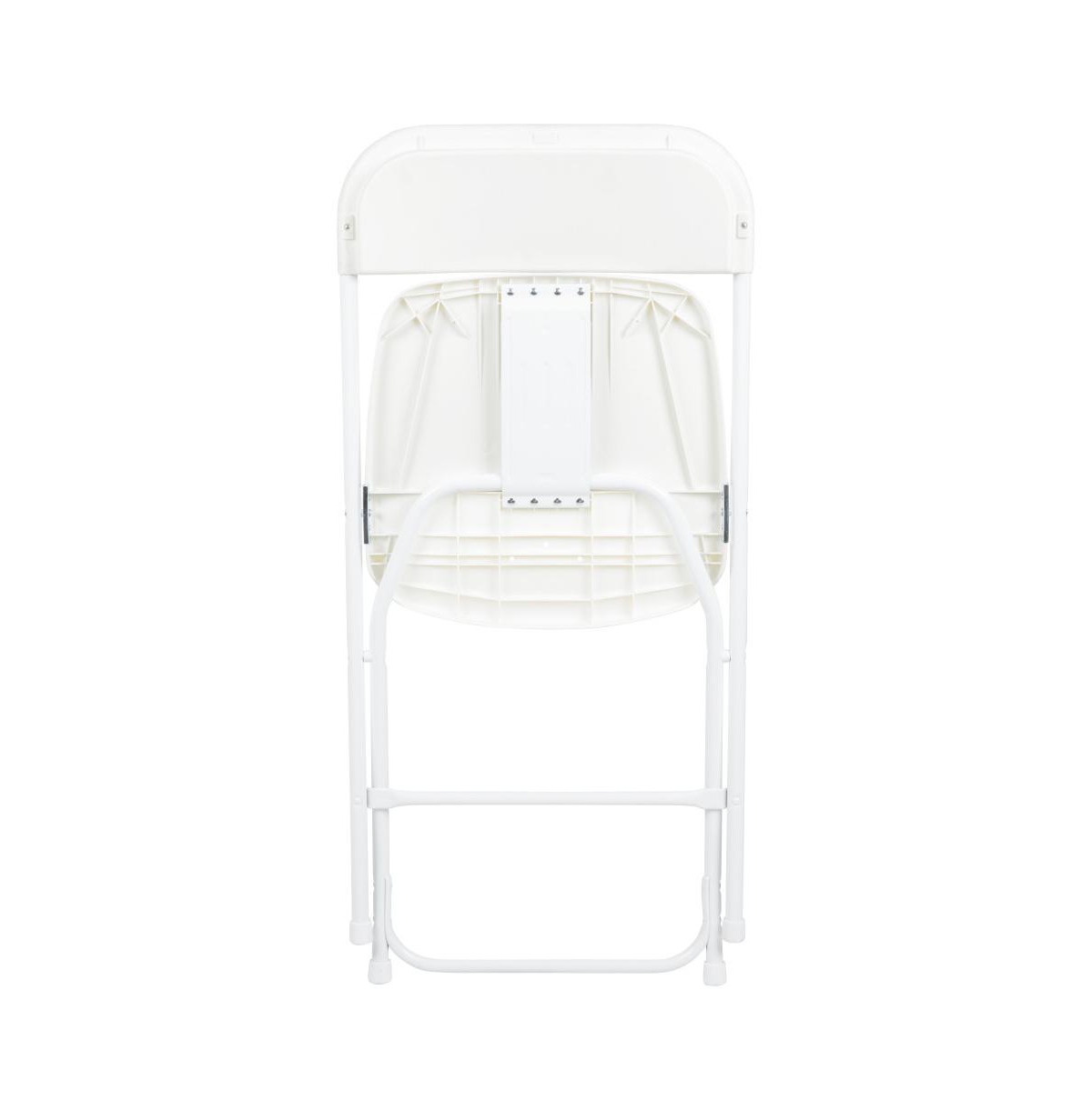Set Of 10 Stackable Folding Plastic Chairs - 650 Lb. Weight Capacity