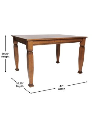 Finnley Wooden Dining Table With Sculpted Legs