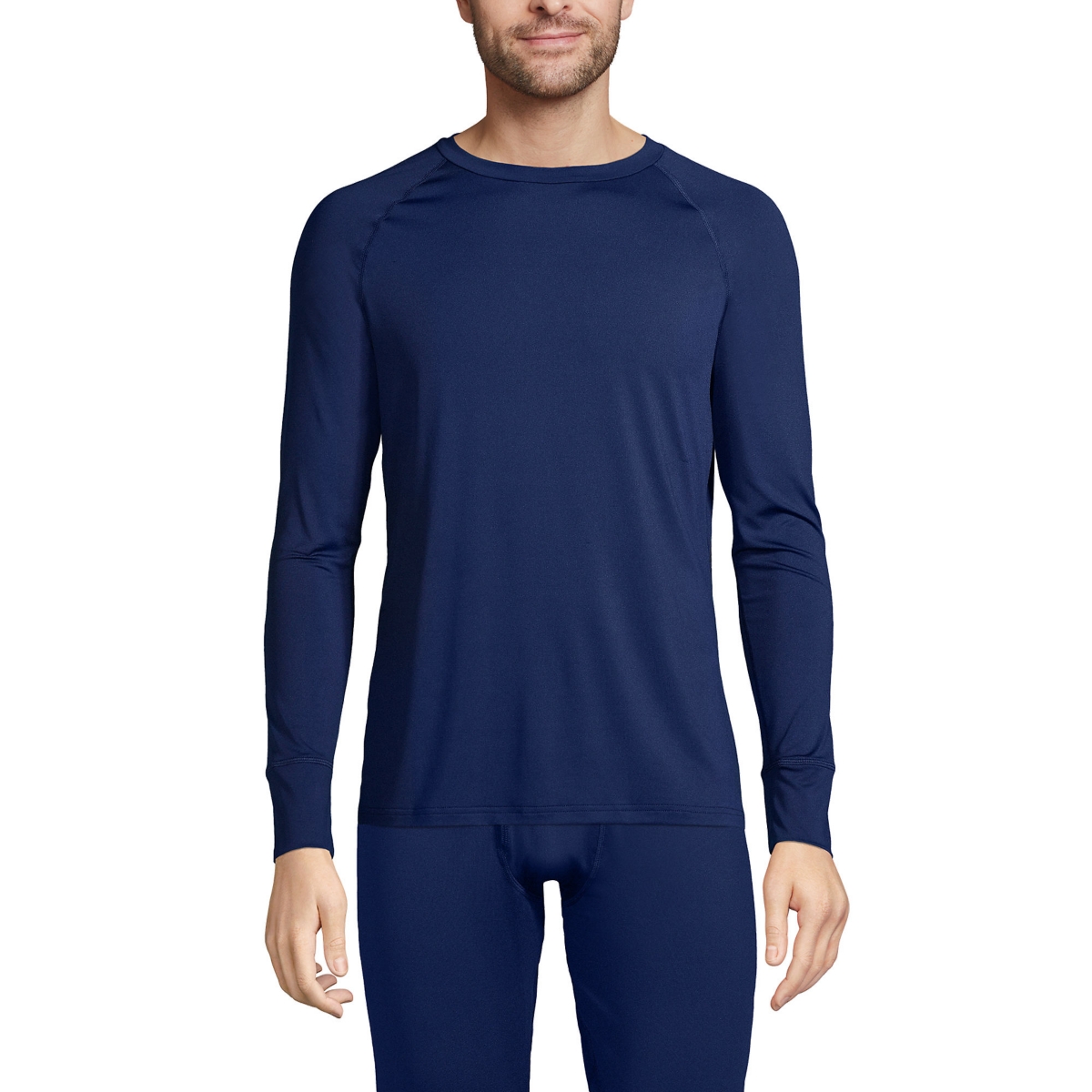 Men's Stretch Thermaskin Long Underwear Crew Base Layer - Warm graphite