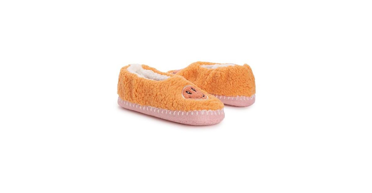 Muk Luks Women's Sherpa Smiley Ballerina