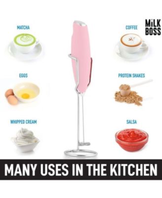 Milk Boss Milk Frother With Holster Stand