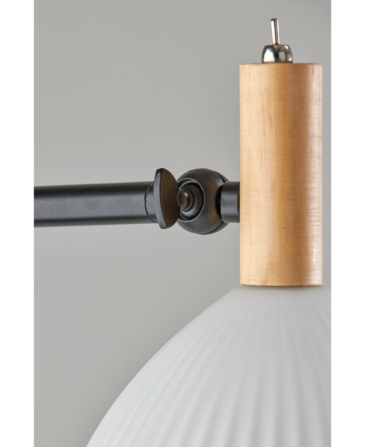 ADESSO 60" WOOD PEYTON FLOOR LAMP