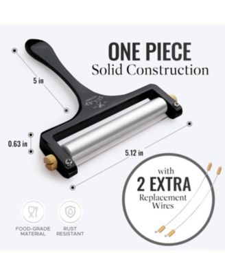 Heavy Duty Adjustable Cheese Slicer with 2 Extra Wires