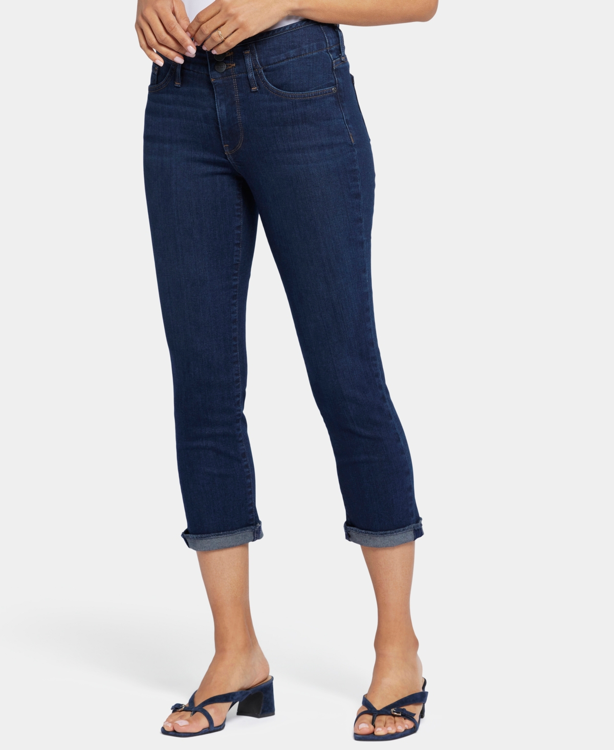 Women's Chloe Capri Jeans With Cuffs - Northbridge