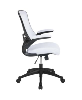 Mid-Back Mesh Swivel Ergonomic Task Office Chair With Flip-Up Arms