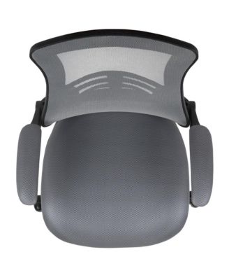 Mid-Back Mesh Swivel Ergonomic Task Office Chair With Flip-Up Arms