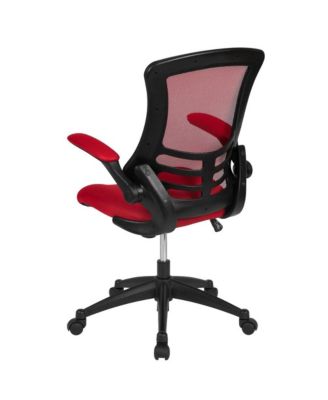 Mid-Back Mesh Swivel Ergonomic Task Office Chair With Flip-Up Arms