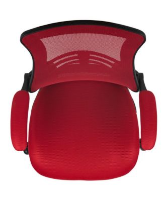 Mid-Back Mesh Swivel Ergonomic Task Office Chair With Flip-Up Arms