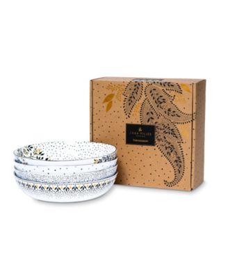 Sara Miller Artisanne Noir Pasta Bowls, Set of 4