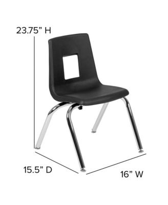 47.5" Circle Wave Collaborative Laminate Activity Table Set With 14" Student Stack Chairs