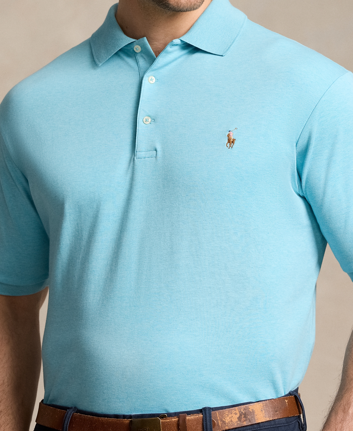 Polo Ralph Lauren Men's Big & Tall Cotton Interlock Polo Shirt