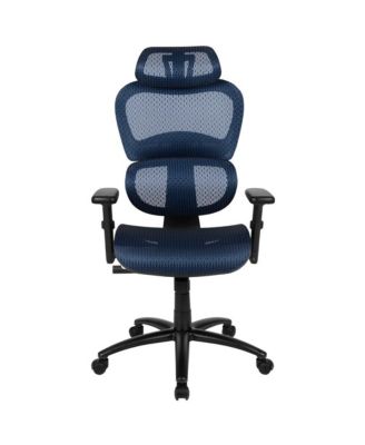 Ergonomic Mesh Office Chair-Synchro-Tilt, Headrest, Adjustable Pivot Arms