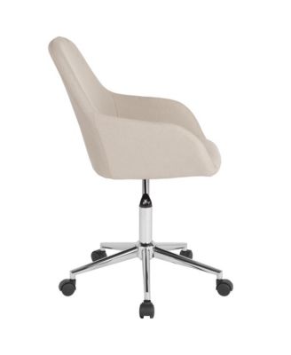 Roma Home Office Bucket Style Chair With 360 Degree Rotating Swivel