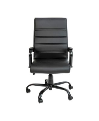 1 Pc Faux Leather Padded Arm Contemporary High-Back Office Chair