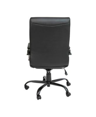 1 Pc Faux Leather Padded Arm Contemporary High-Back Office Chair