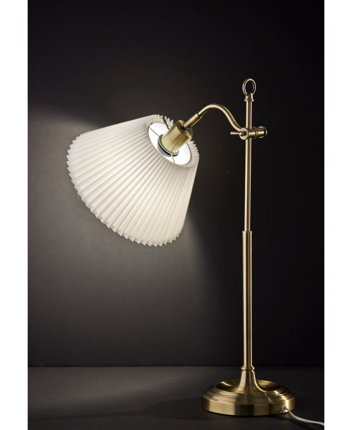 Adesso 26" Derby Table Lamp In Antique-like Brass