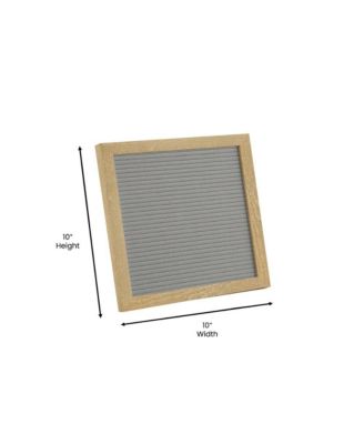 Bellamy 10" x 10" Wood Letter Board Set With Felt Facing