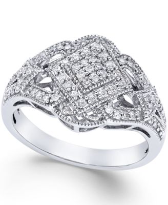 Macy's - Diamond Ring (1/4 ct. t.w.) in Sterling Silver