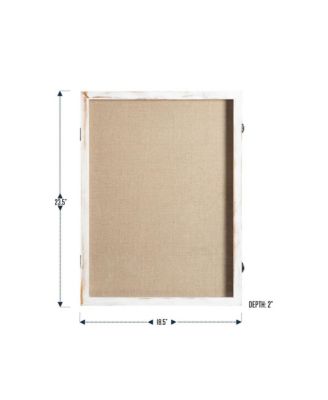 Wood Shadow Box Display Case - Solid Wood With Acrylic Window - Security Latch - For Mementos And Keepsakes