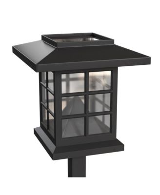 Lantern Style All-Weather Outdoor Led Solar Lights, Solar Powered Lights For Pathway, Garden, & Yard - Set Of 8