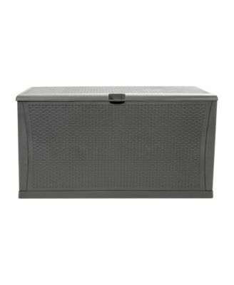 120 Gallon Weather Resistant Outdoor Storage Box For Decks, Patios, Poolside And More