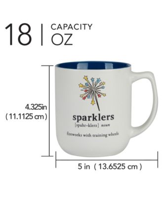 Patriotic Words Set of 4 Mugs