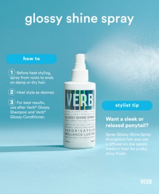 Glossy Shine Spray With Heat Protection, 6.5 oz.