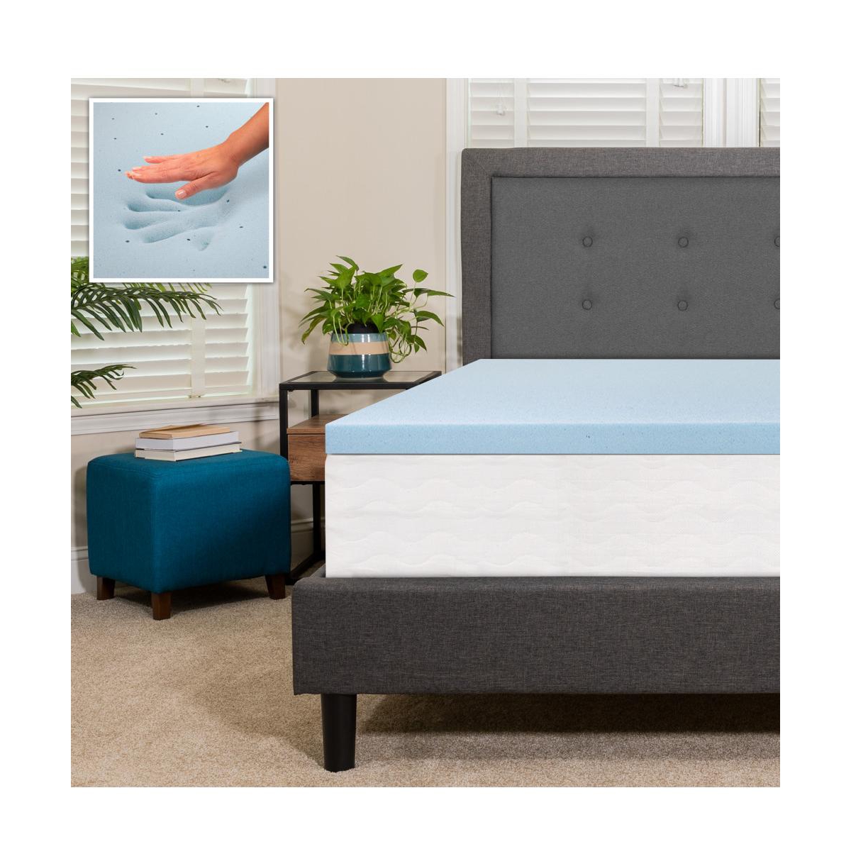 Inch Gel Infused Cool Touch CertiPUR-us Certified Memory Foam Topper