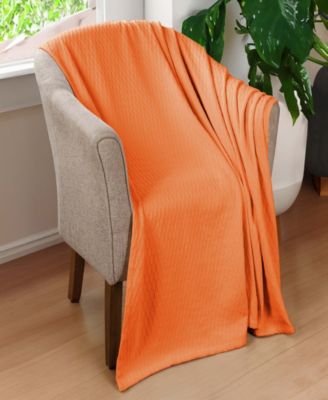 Diamond Pattern All Season Woven Cotton Blanket, King