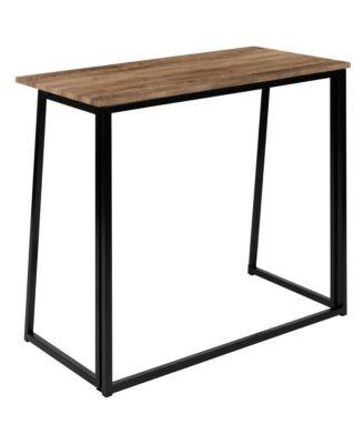 Oakdale Folding Computer Desk With Wood Grain Finish Top And Folding Metal Legs