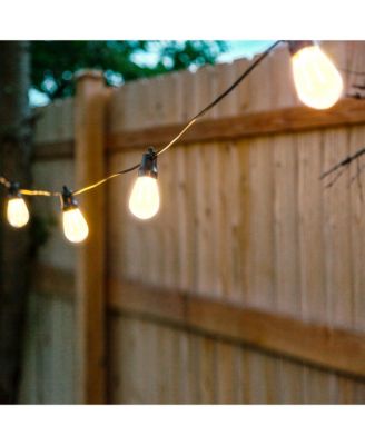 5W, 27 Ft, 2700K Solar LED Flame Bulb Halloween Holiday String Lights