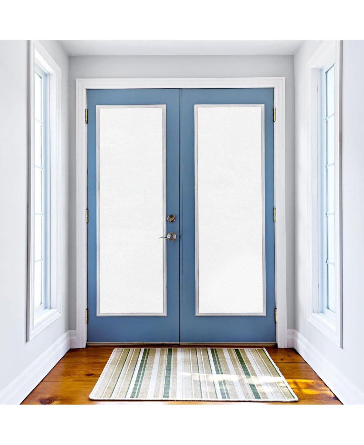 Window Privacy Film - Non Adhesive Opaque Privacy Window Film Glare & Uv Protection (23.4X77.1)