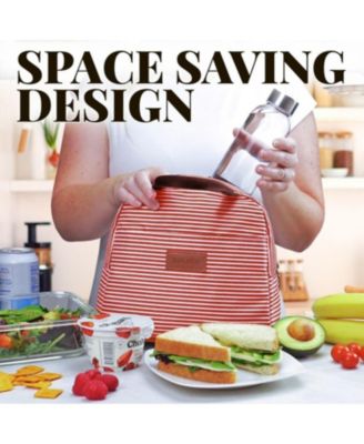 Insulated Tote Lunch Bag With Soft Padded Handles