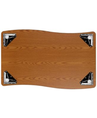 28"W X 47.5"L Rectangle Wave Flexible Collaborative Adjustable Height Activity Table