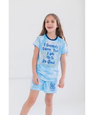 Girls Pajama Shirt and Shorts Sleep Set