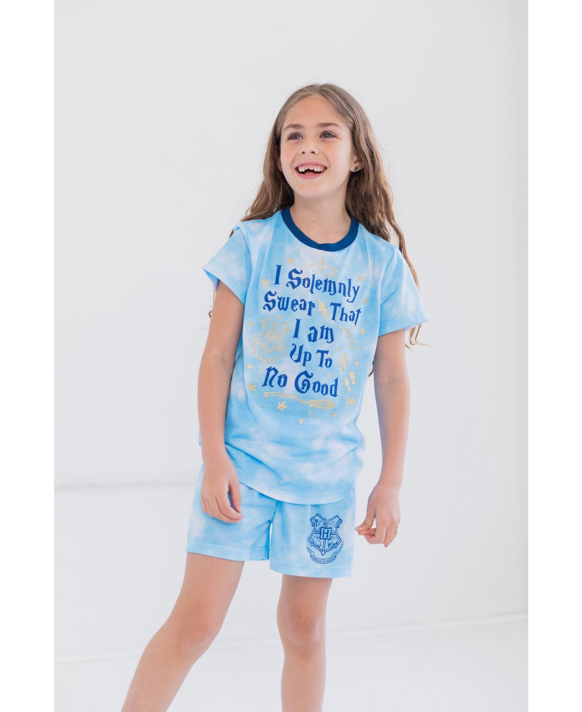 Harry Potter Girls Pajama Shirt and Shorts Sleep Set