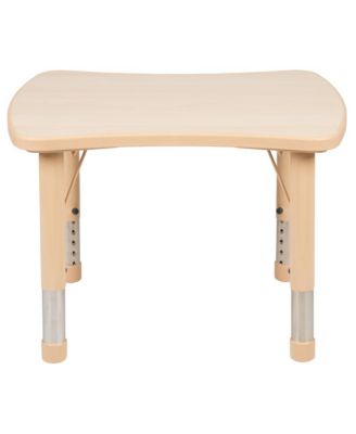 21.875"W X 26.625"L Rectangular Plastic Height Adjustable Activity Table