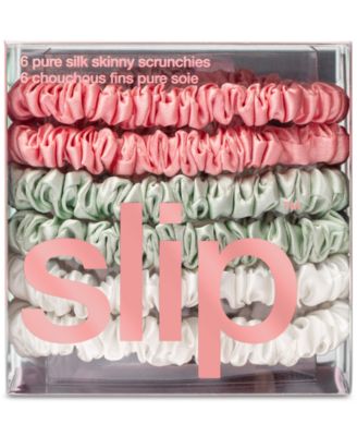 6-Pc. Pure Silk Skinny Scrunchies Set
