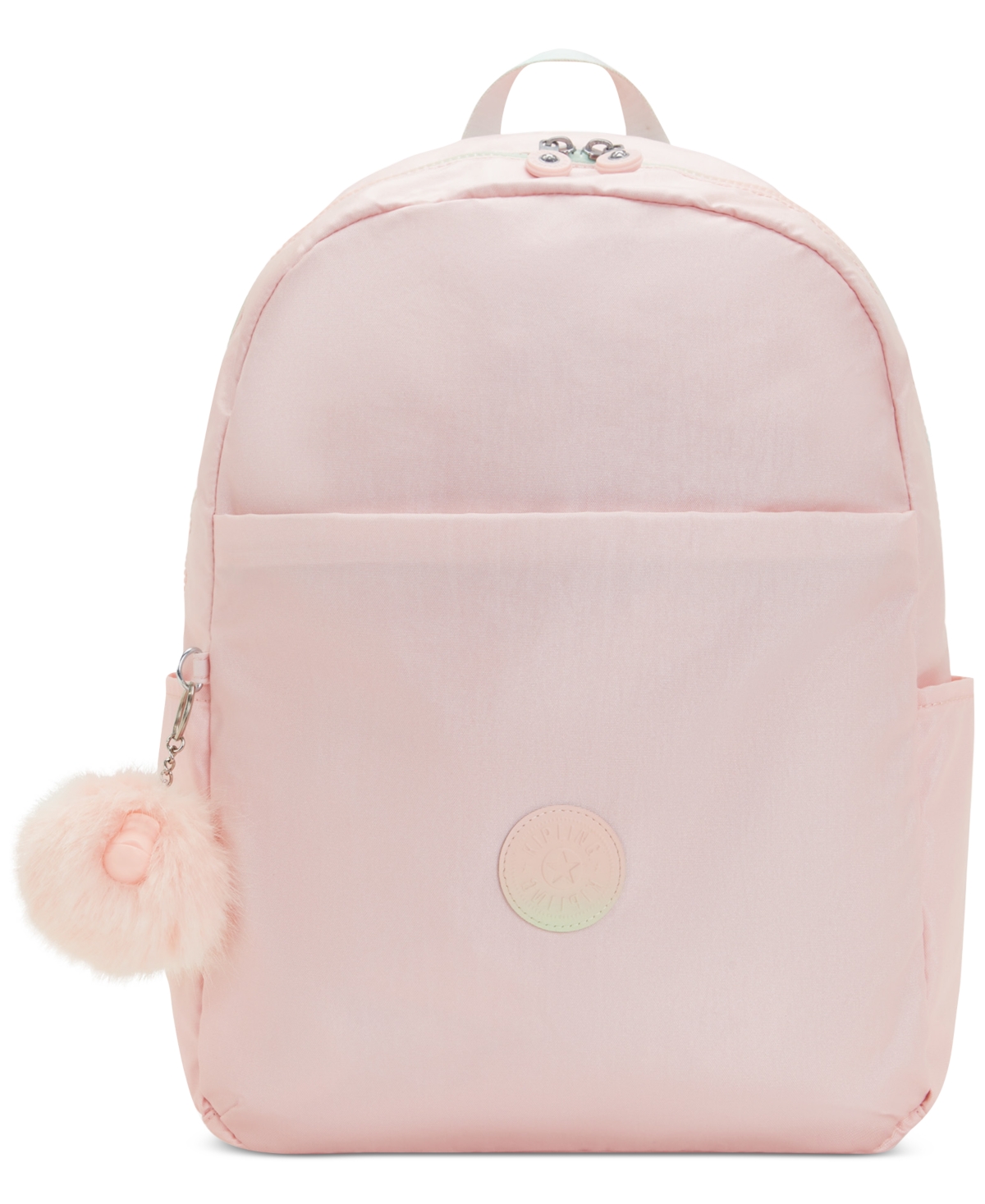 Shop Kipling Haydar Laptop Backpack In Blush Mteallic