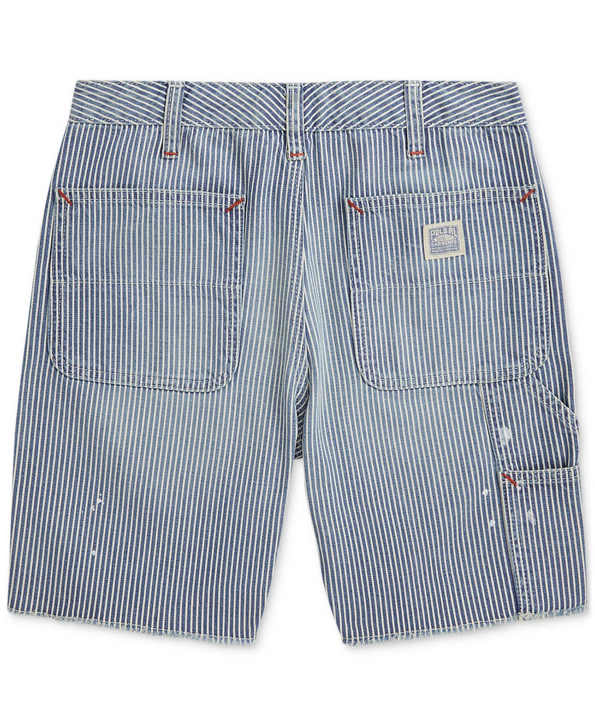 Polo Ralph Lauren Big Boys Indigo Striped Denim Carpenter Shorts